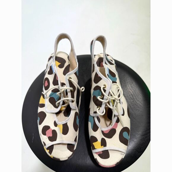 Beremina NWOT cheetah print platform sandals - Picture 5 of 7